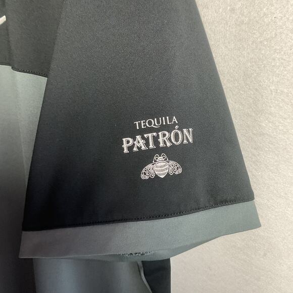 Nike Golf Dri Fit Standard Fit Quarter Button Patron Tequila Black and Grey XL - Picture 4 of 12